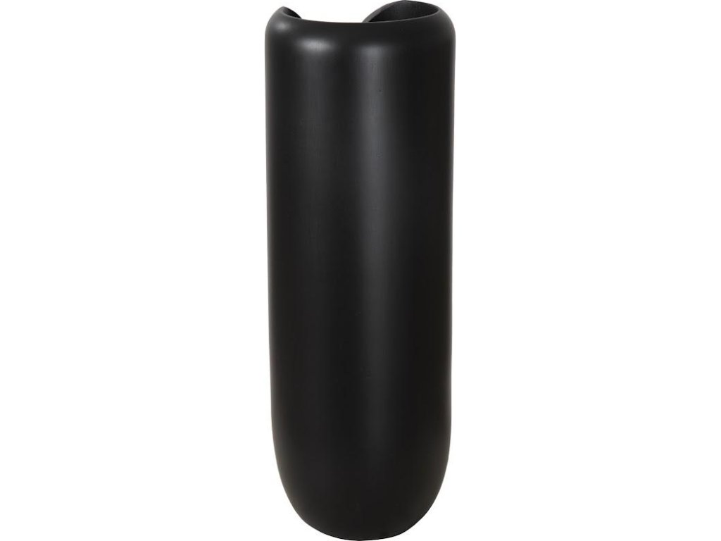 Interval Wood Vase, Black, Large - image 1