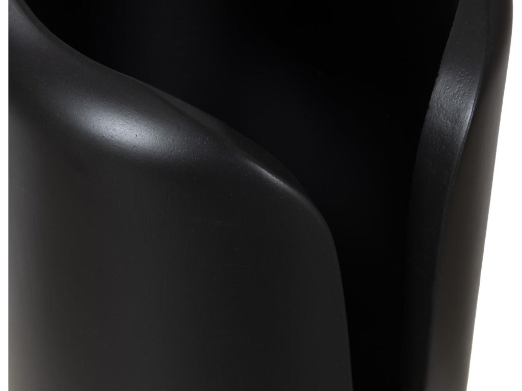 Interval Wood Vase, Black, Large - image 2