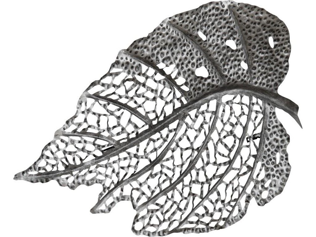 Birch Leaf Wall Art, Silver, MD - image 1