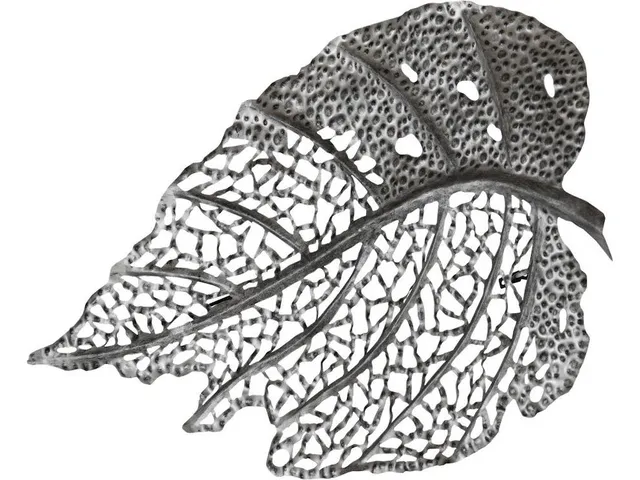 Birch Leaf Wall Art, Silver, MD - Alternative View