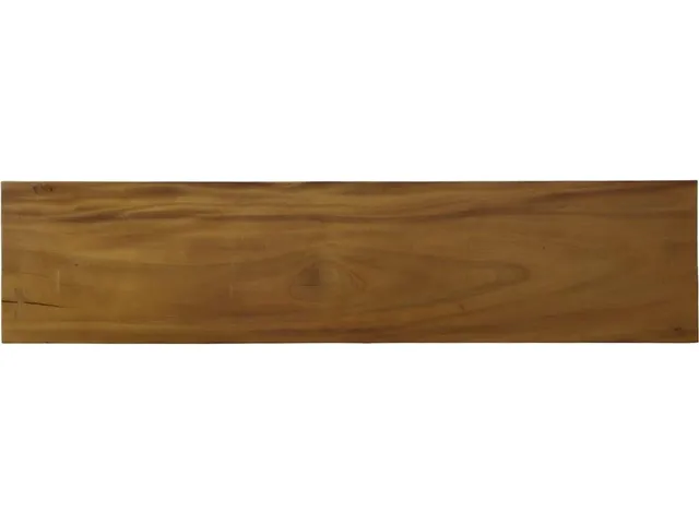 Origins Straight Edge Bench, Natural, Satin Black Legs - Alternative View