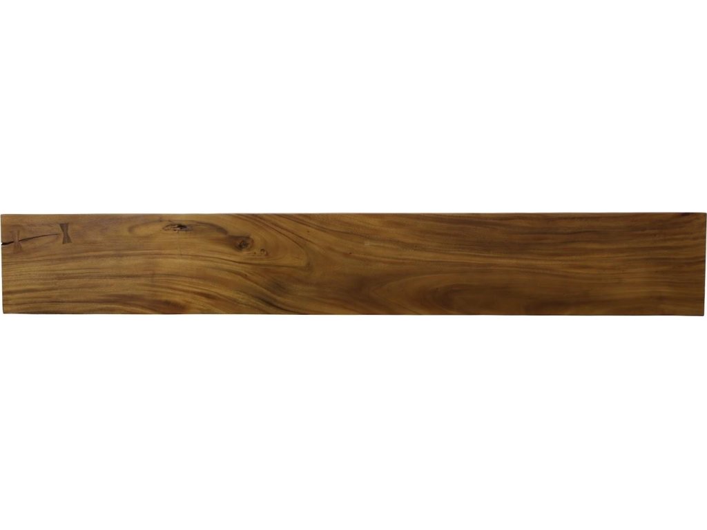 Origins Straight Edge Bench, Natural, Satin Black Legs - image 1