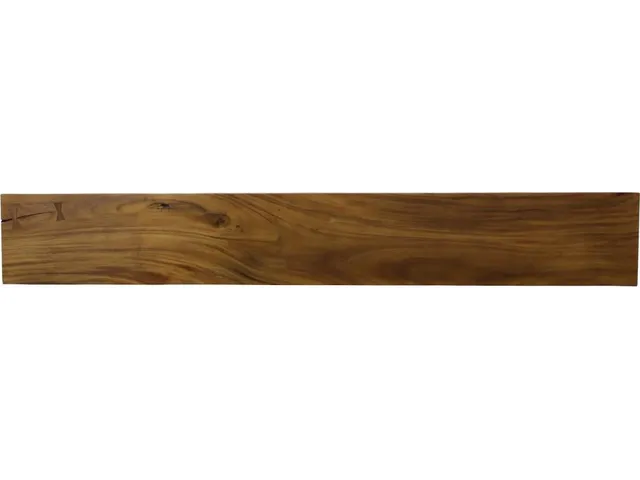 Origins Straight Edge Bench, Natural, Satin Black Legs - Alternative View