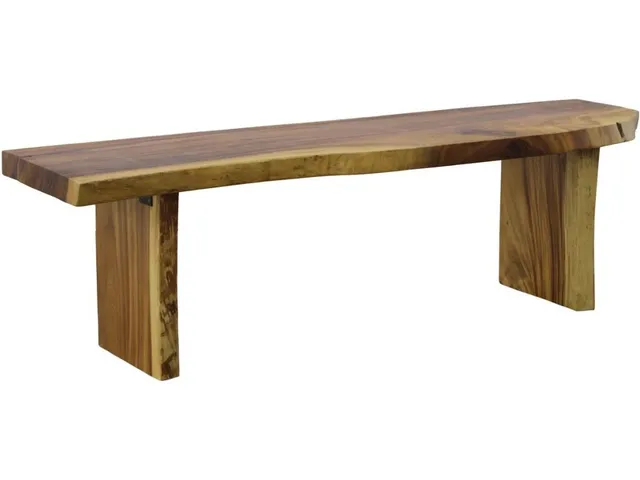 Freeform Bench, Natural, Live Edge