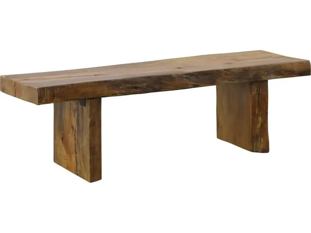 Freeform Bench, Natural, Live Edge