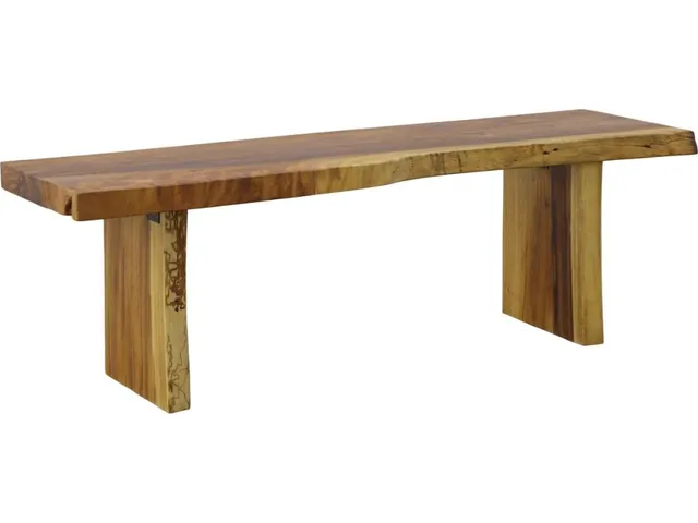 Freeform Bench, Natural, Live Edge