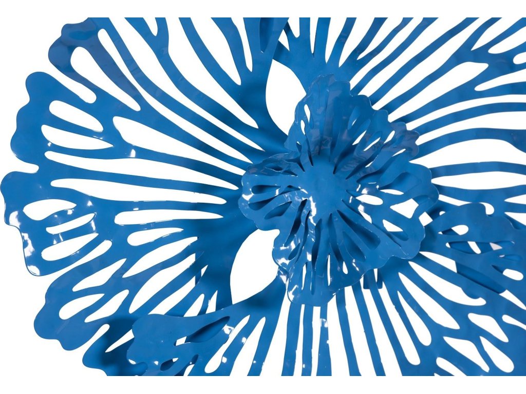 Flower Wall Art, Extra Small, Blue, Metal - image 2