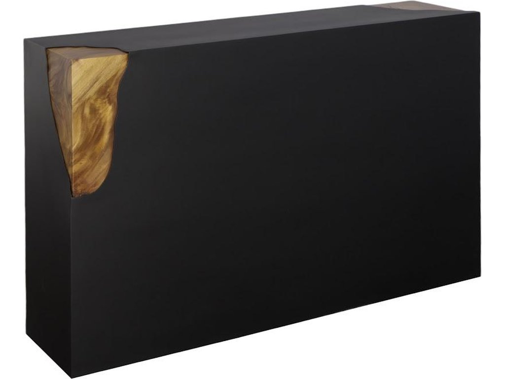 Cornered Console Table, Natural, Iron - image 2