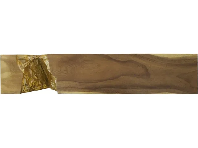 Chiseled Console Table, Natural, Gold - Alternative View