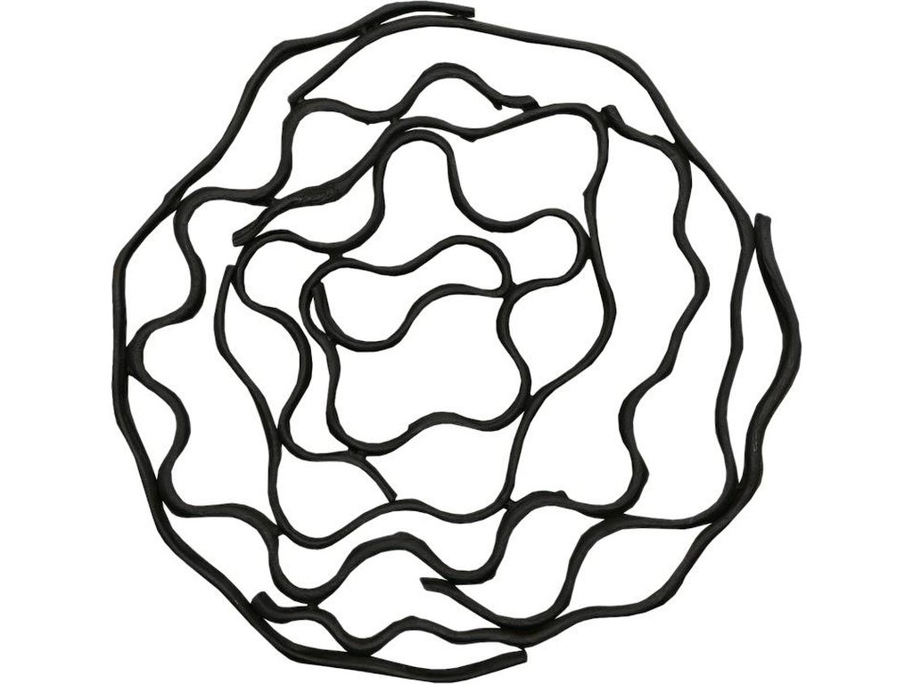 Vine Wall Flower, Black - main image