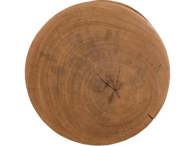 Wood Hourglass Stool - Alternative View