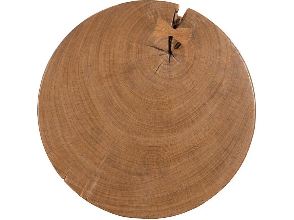 Wood Hourglass Stool - image 1