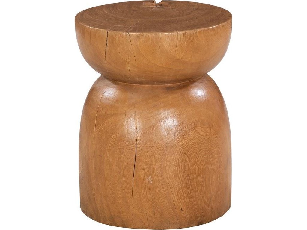 Wood Hourglass Stool - image 2