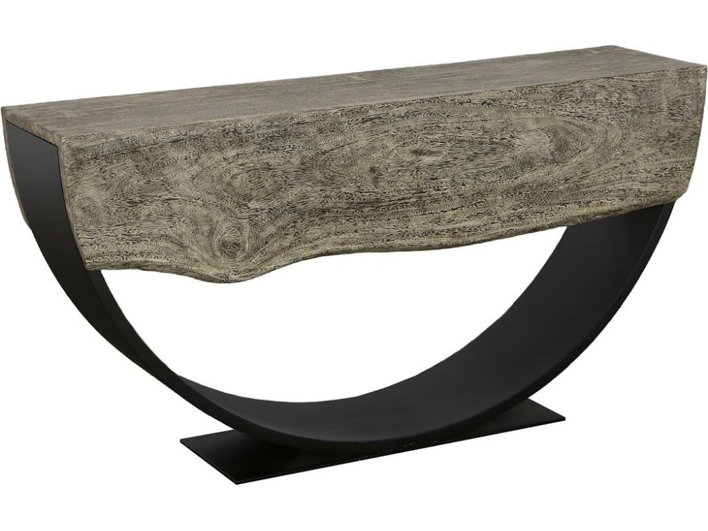 Arc Console Table, Gray Stone, Double Sided - main image