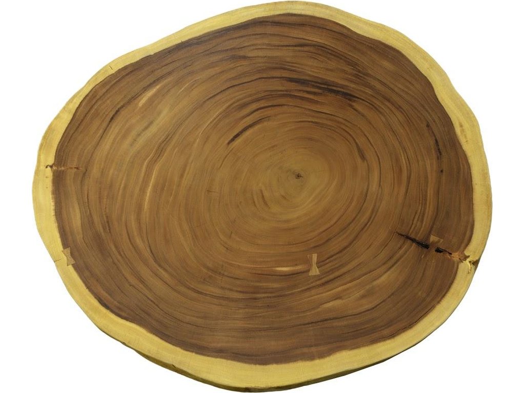 Floating Coffee Table With Black Legs, Natural, Size Varies - image 1