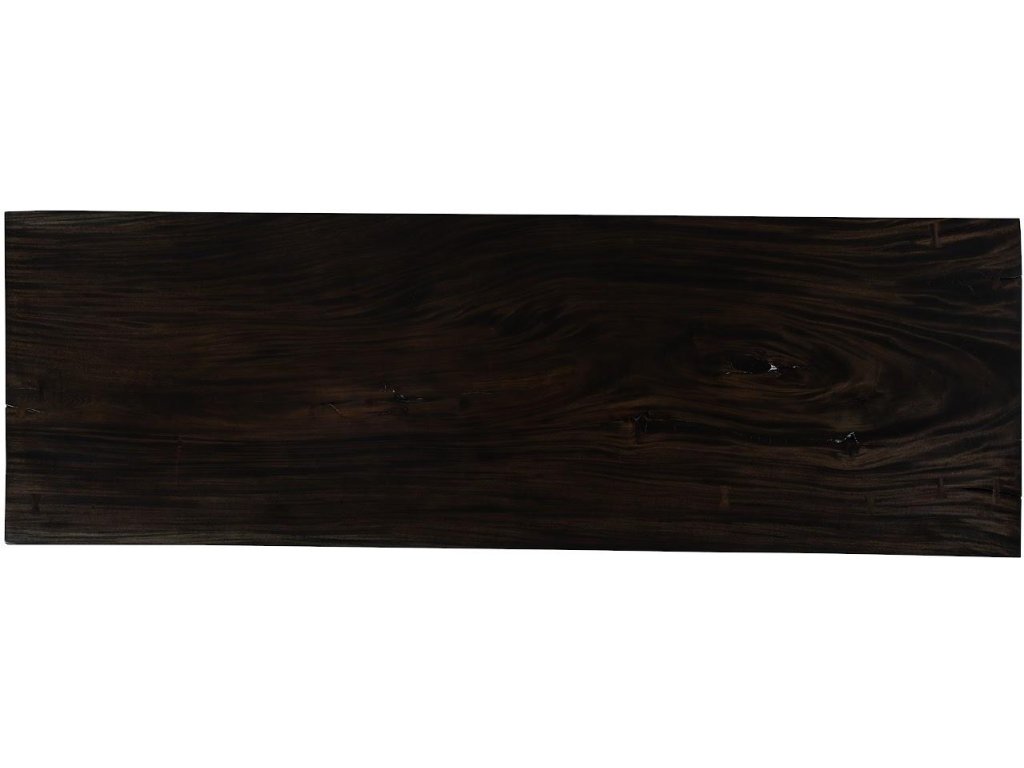 Live Edge Dining Table, Ebony, Satin Black Legs - image 1