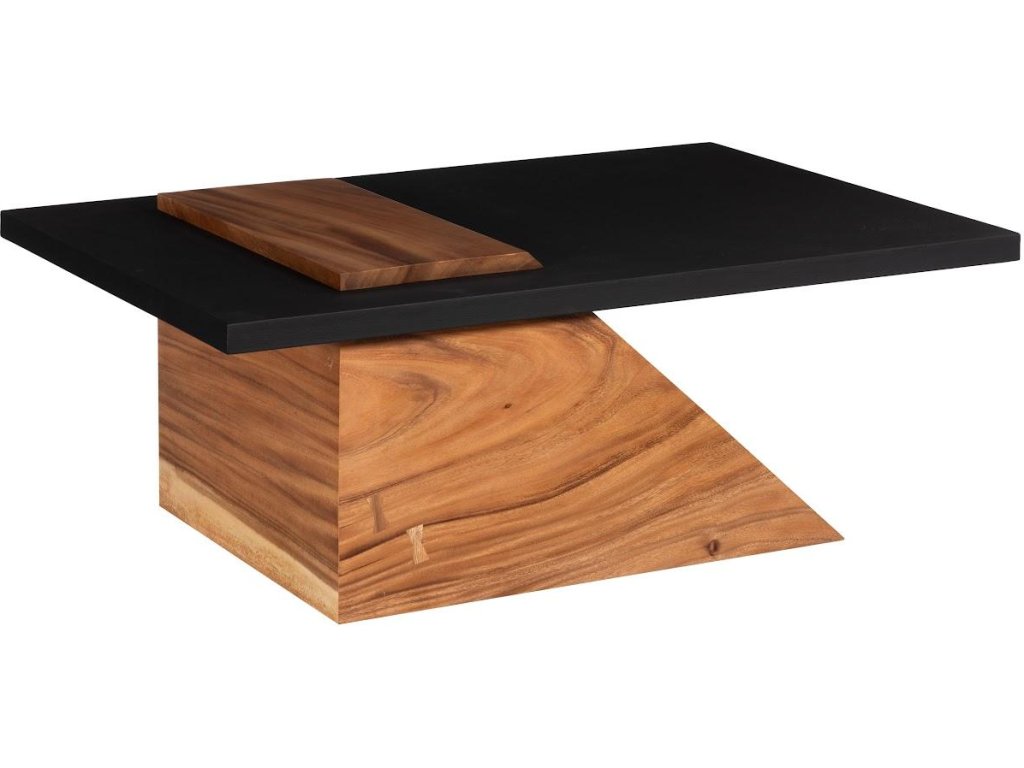 Slant Coffee Table, Natural/Black - image 2