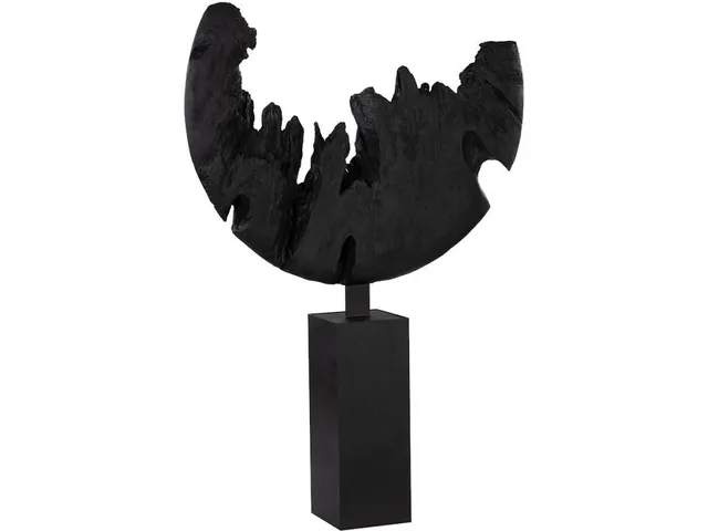 Broken Moon Statue, Resin