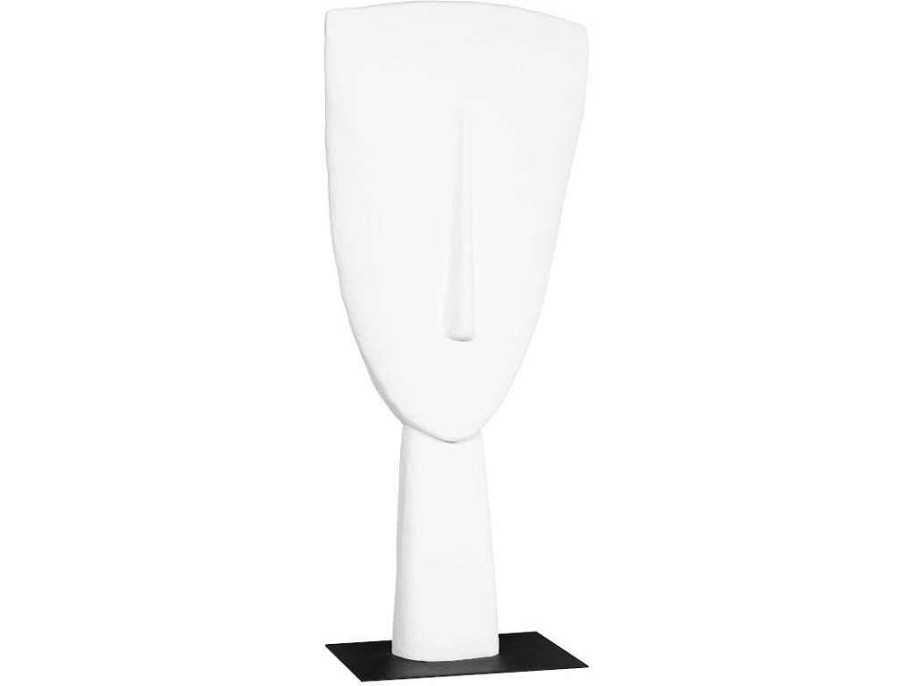 Cycladic Head Sculpture, Classic, White, Large - main image