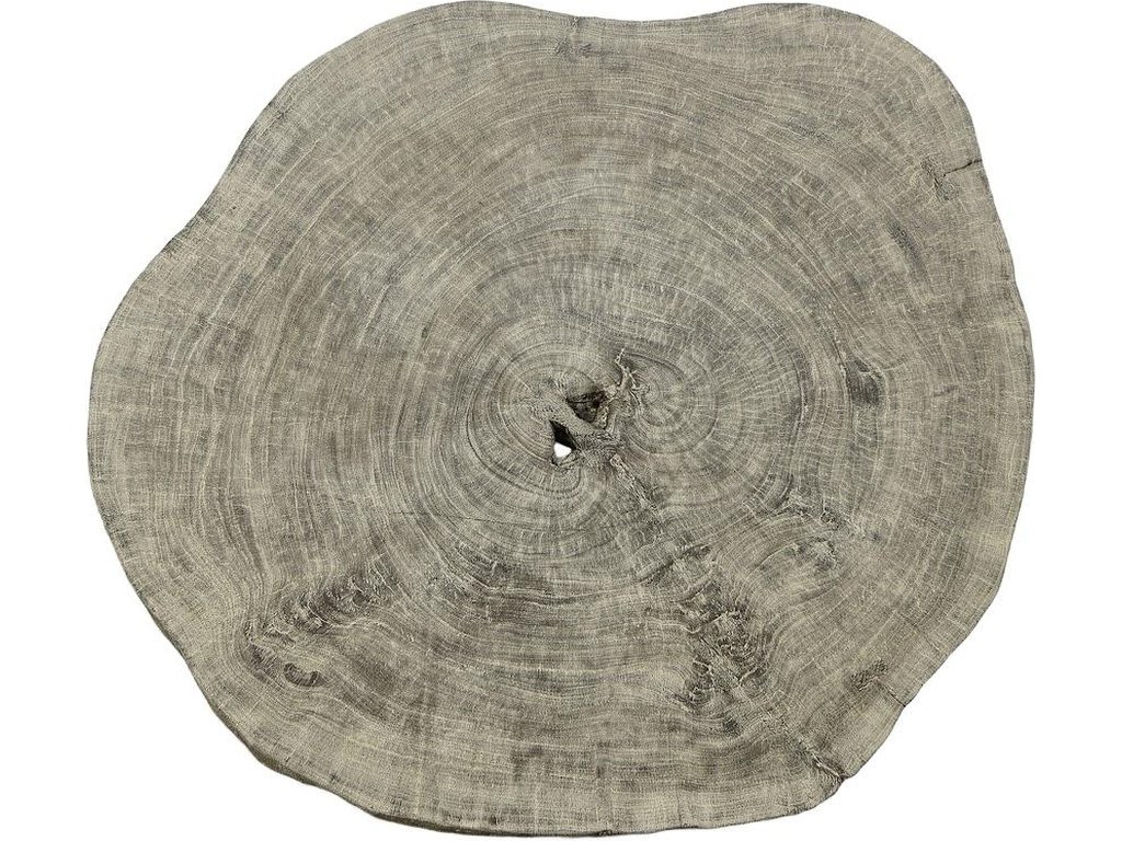 Floating Coffee Table with Black Legs, Gray Stone, Size Varies - image 1