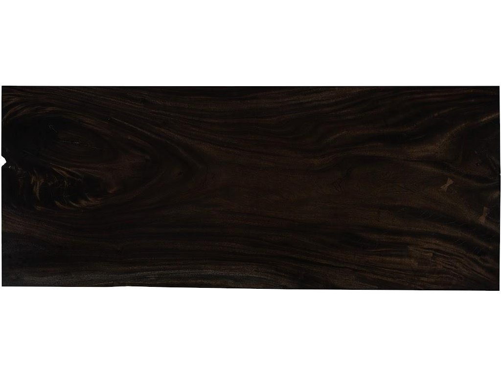 Live Edge Dining Table, Ebony Black, Satin Black Legs - image 1