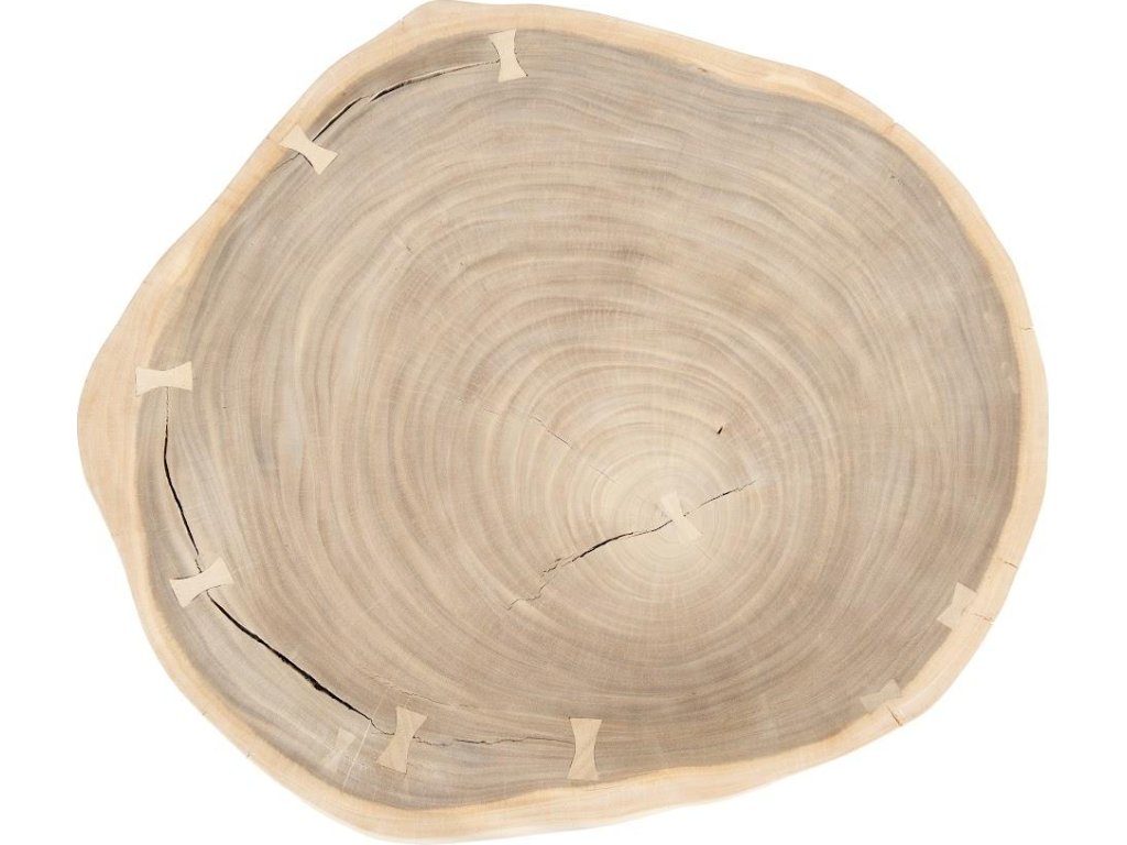 Floating Coffee Table with Acrylic Legs, Bleached , Size Varies - image 1