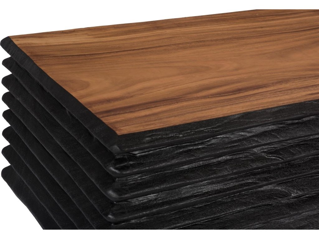 Layered Coffee Table, Burnt, Natural - image 3