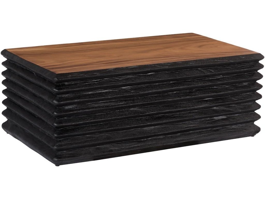 Layered Coffee Table, Burnt, Natural - main image