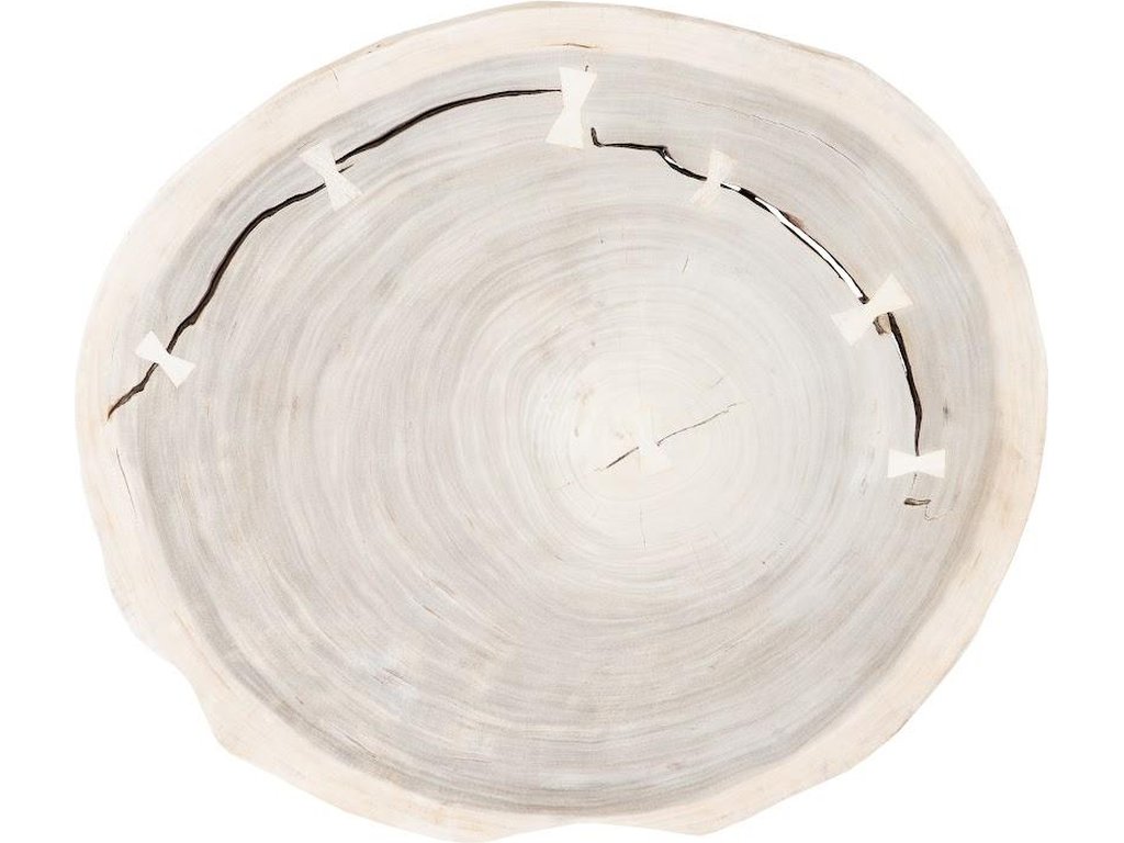 Floating Coffee Table with Acrylic Legs, Bleached, Size Varies - image 1