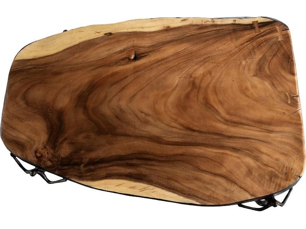 Atlas Coffee Table, Burnt Edges, Chamcha Wood/Metal, Natural - image 1