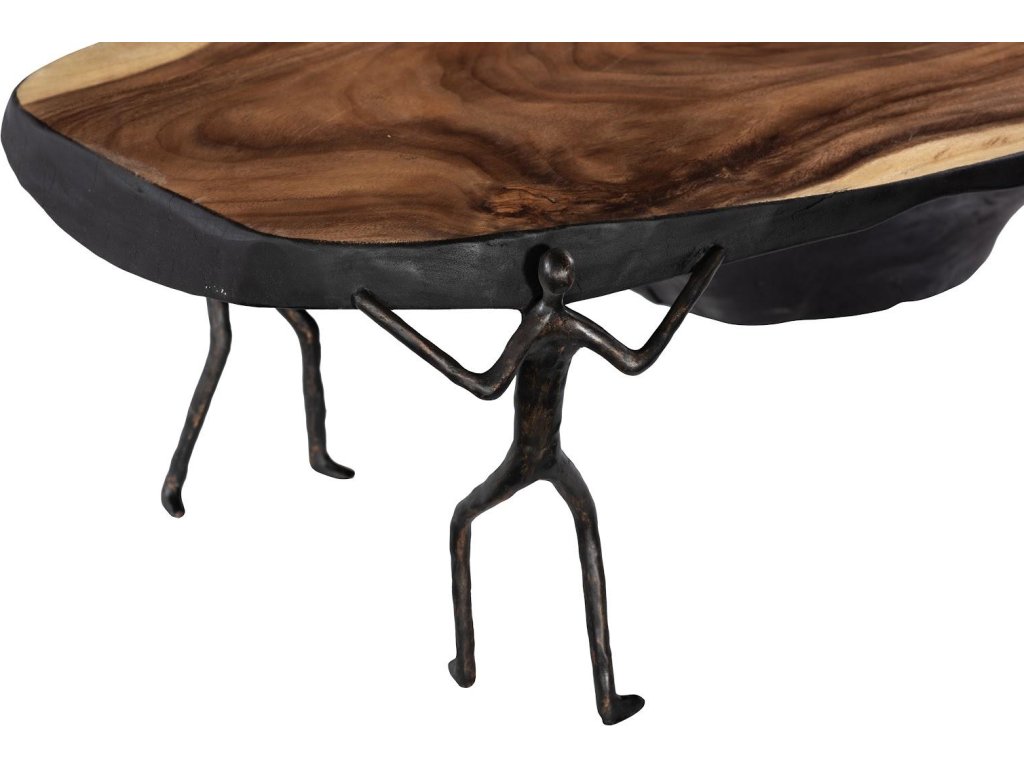 Atlas Coffee Table, Burnt Edges, Chamcha Wood/Metal, Natural - image 3