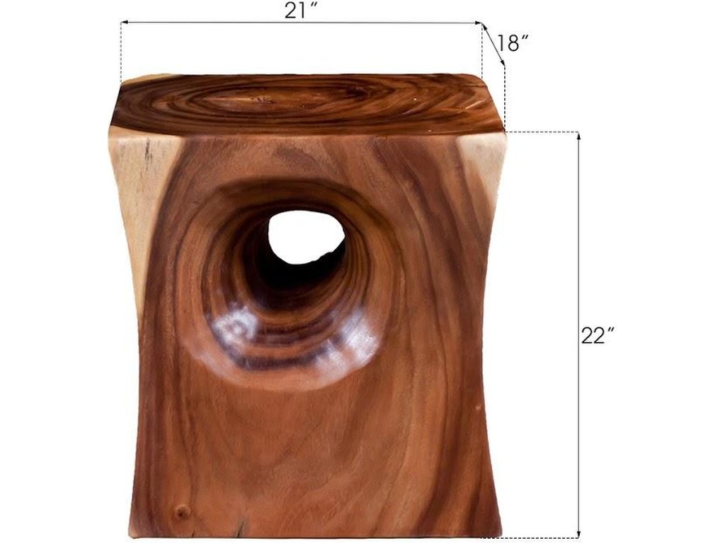 Peek a Boo Side Table, Natural - image 1