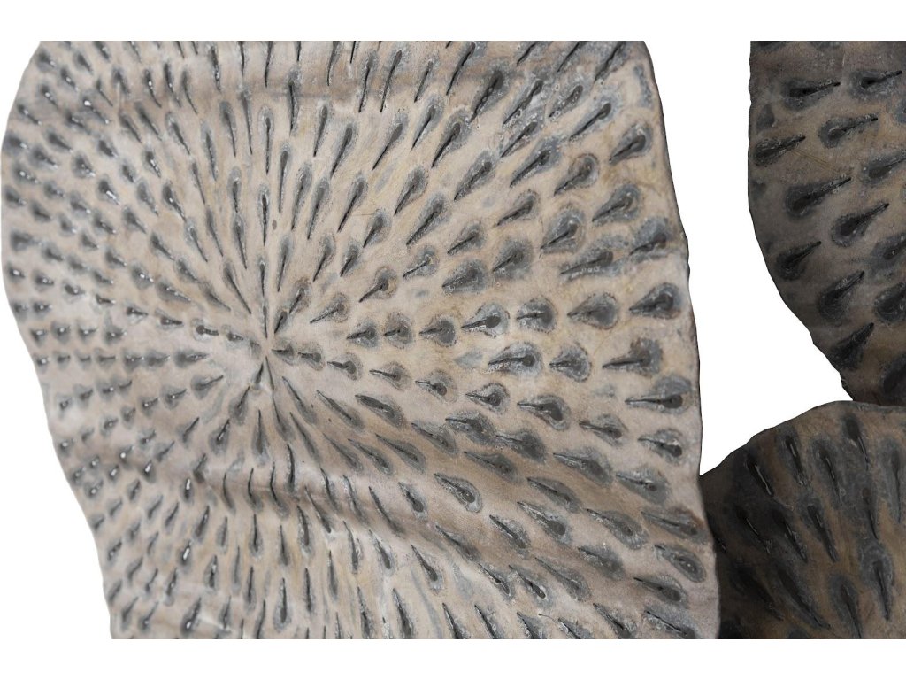 Metal Lotus Wall Art, Old White - image 3