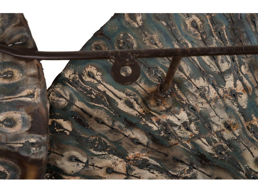 Metal Lotus Wall Art, Old White - image 6