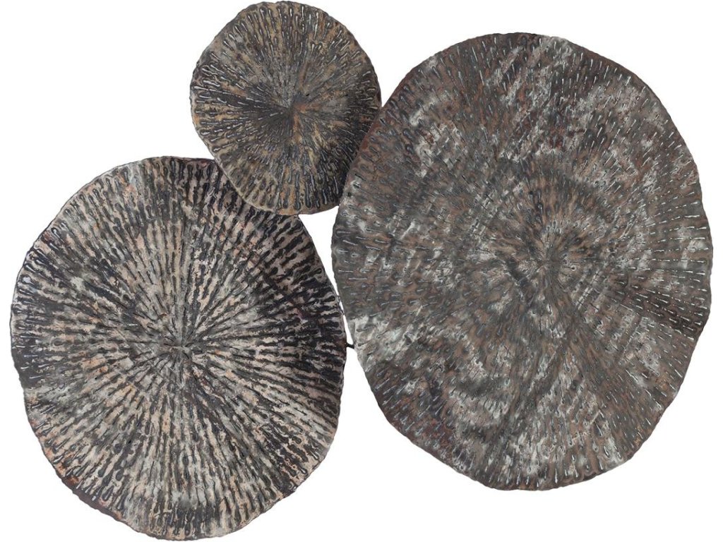 Metal Lotus Wall Art, Old White - image 7