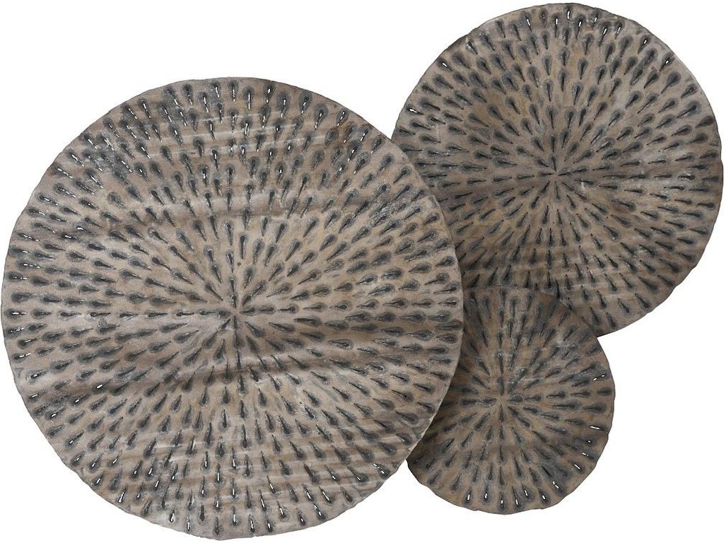 Metal Lotus Wall Art, Old White - main image