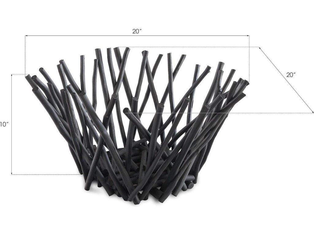 Stick Bowl, Tall, Black - image 2