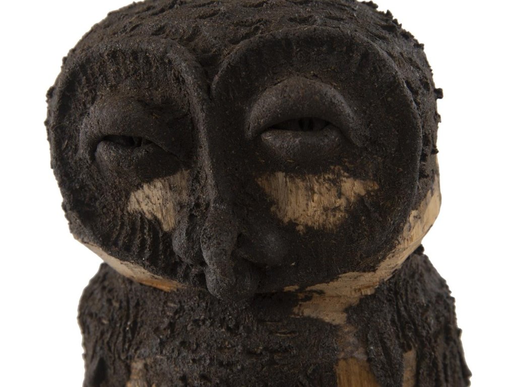 Girl Owl, Carved Animal - image 4