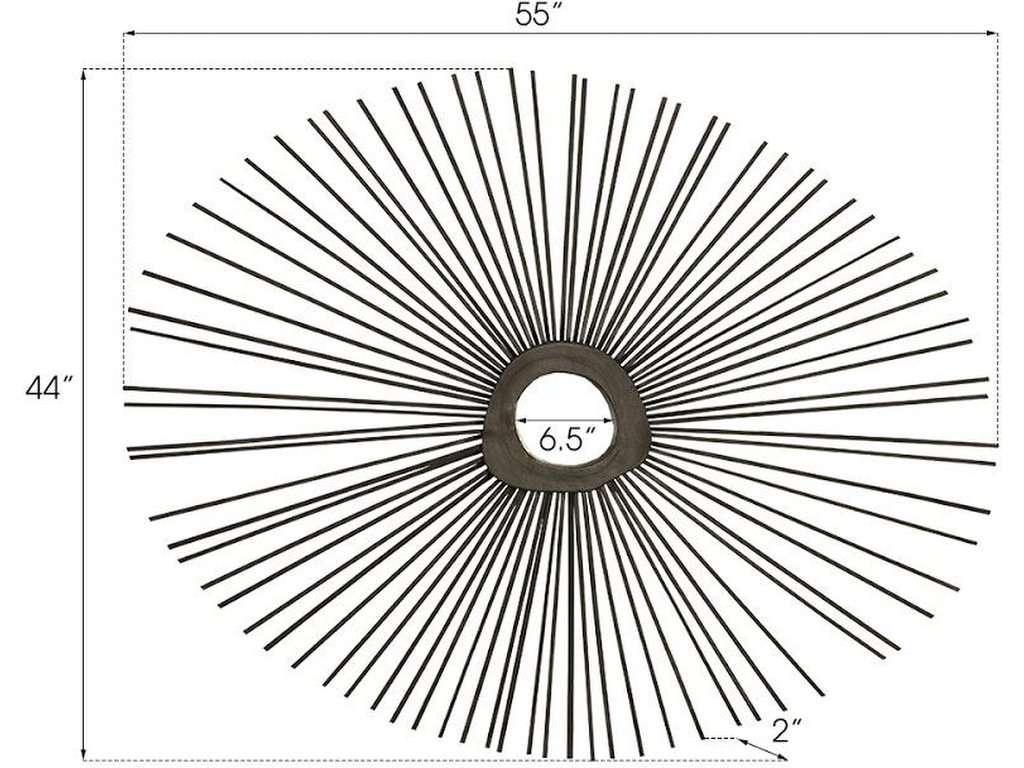 Spoke Mirror, Burnt, Round - image 4