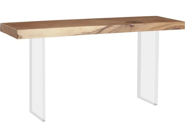 Floating Console Table, Acrylic Legs