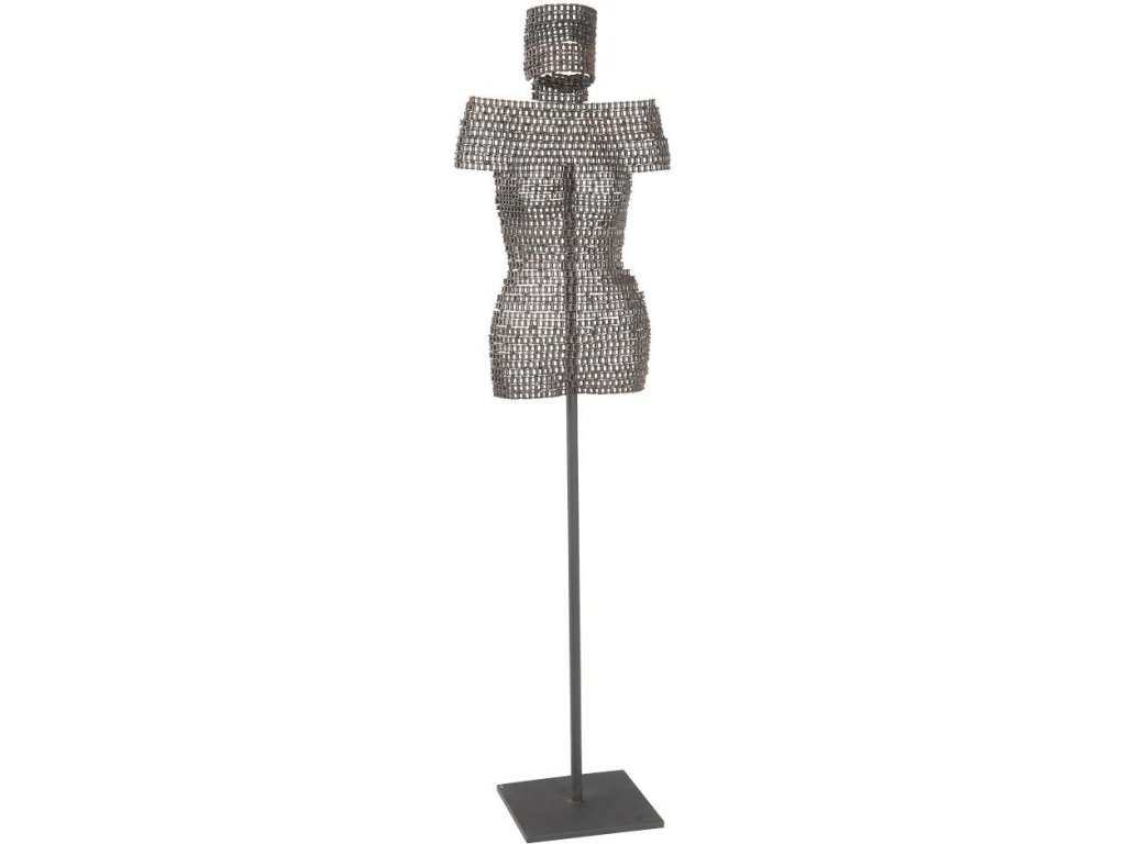 Chain Bust Sculpture on Stand - image 1