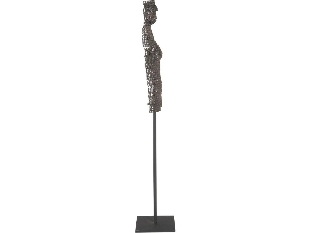 Chain Bust Sculpture on Stand - image 3