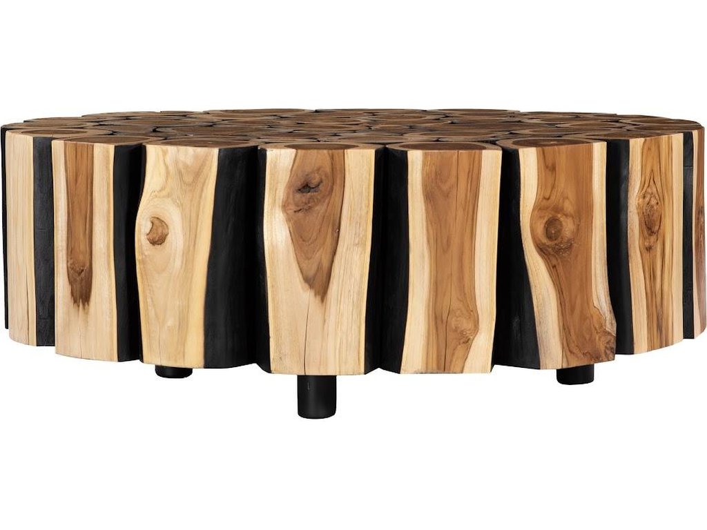 Boscage Coffee Table on Black Metal Legs, Round - image 2