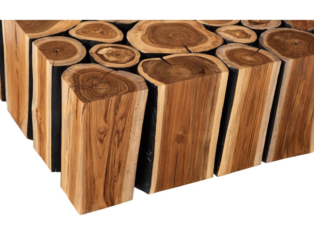 Boscage Coffee Table on Black Metal Legs, Rectangular - image 3