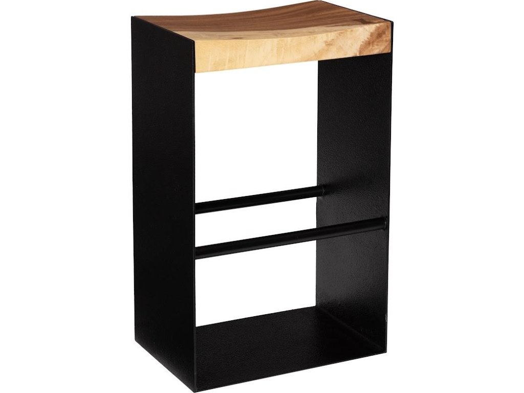 Iron Frame Bar Stool, Natural - main image
