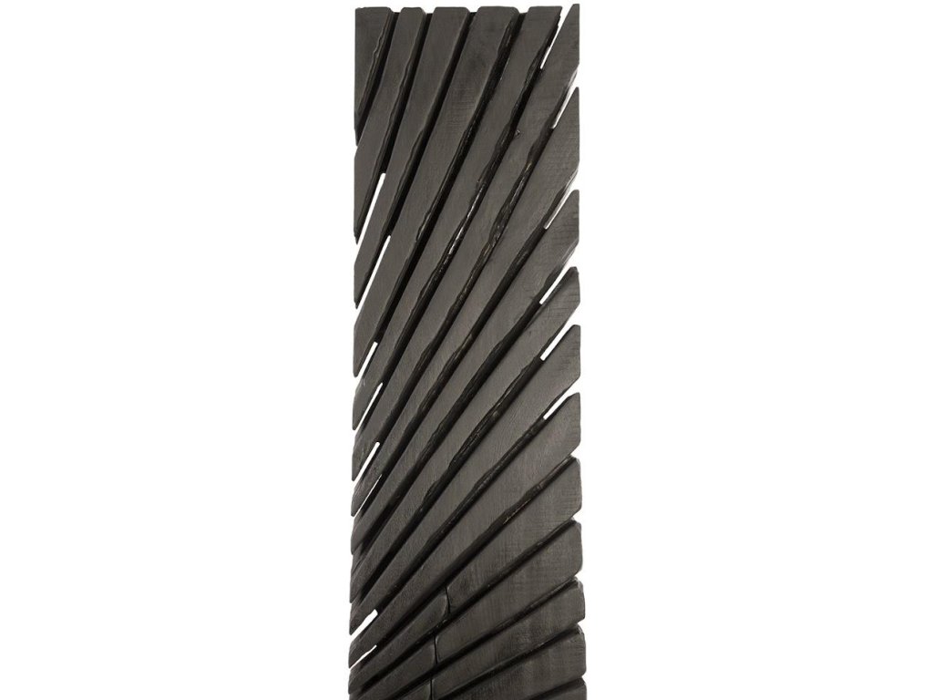 Black Wood Abstract Sculpture, Assorted with Natural Characteristics - image 1