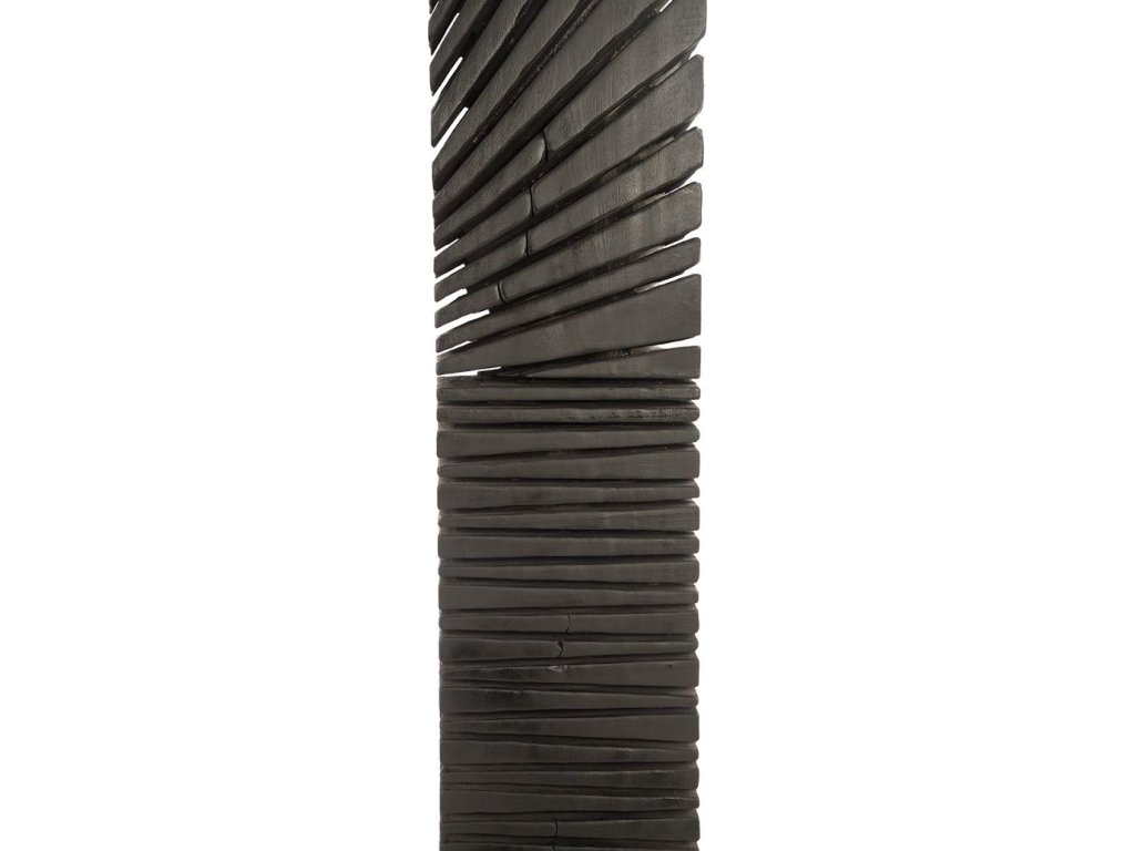 Black Wood Abstract Sculpture, Assorted with Natural Characteristics - image 2