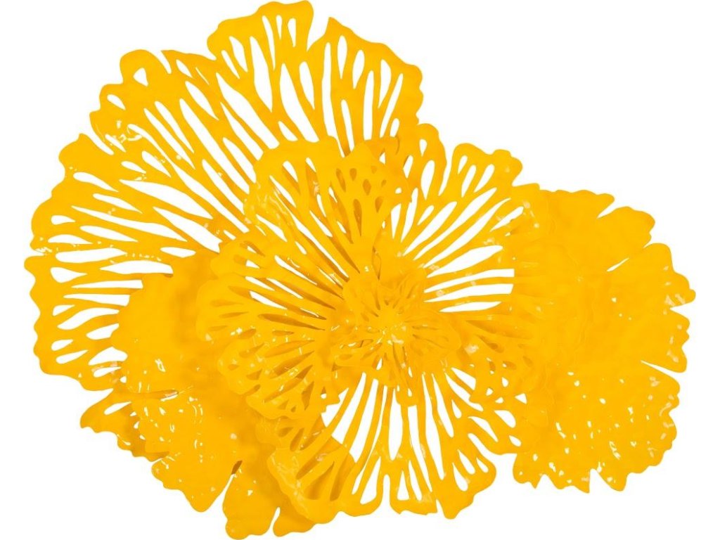 Flower Wall Art, Small, Dandelion, Metal - main image