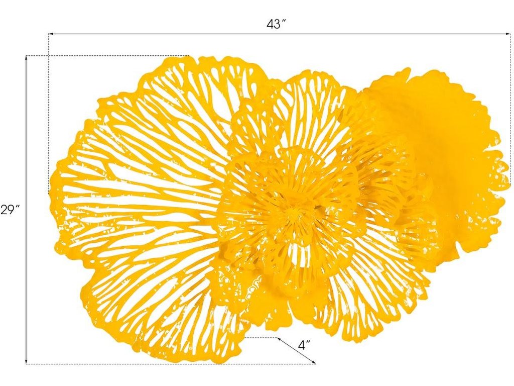 Flower Wall Art, Medium, Dandelion, Metal - image 9