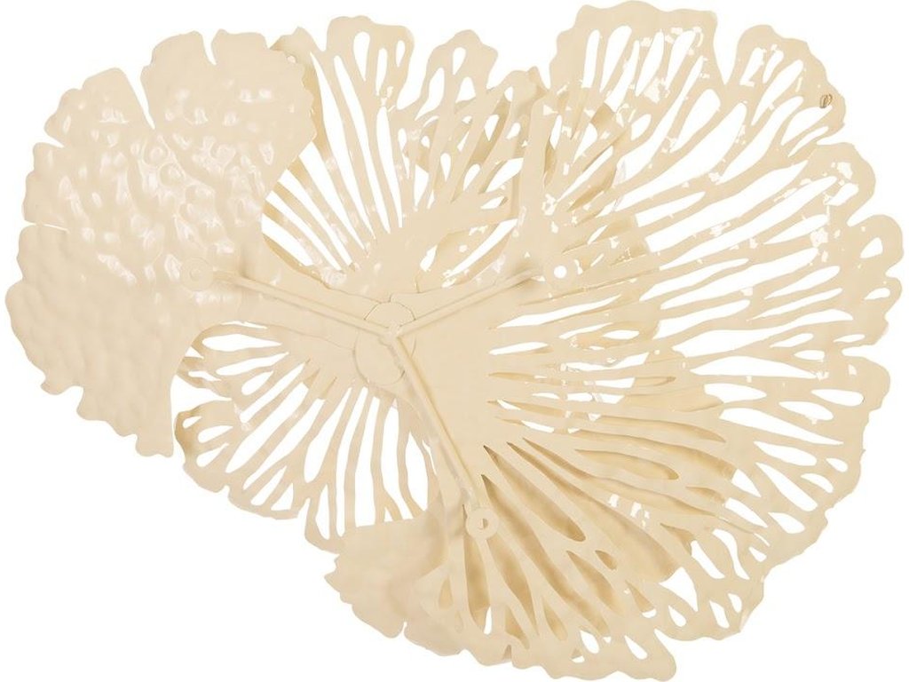 Flower Wall Art, Small, Ivory, Metal - image 4